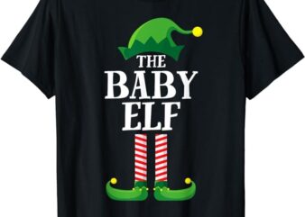Baby Elf Matching Family Group Christmas Party T-Shirt
