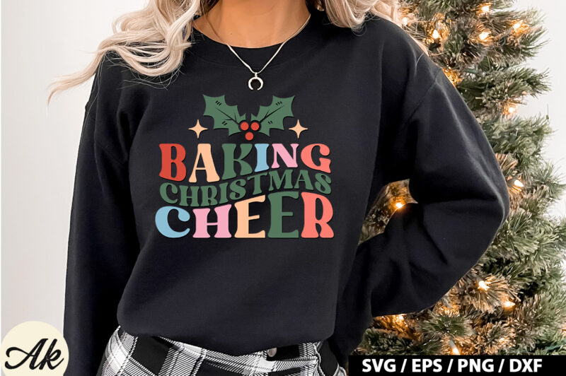 Baking christmas cheer Retro SVG