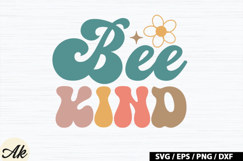 Bee kind Retro SVG