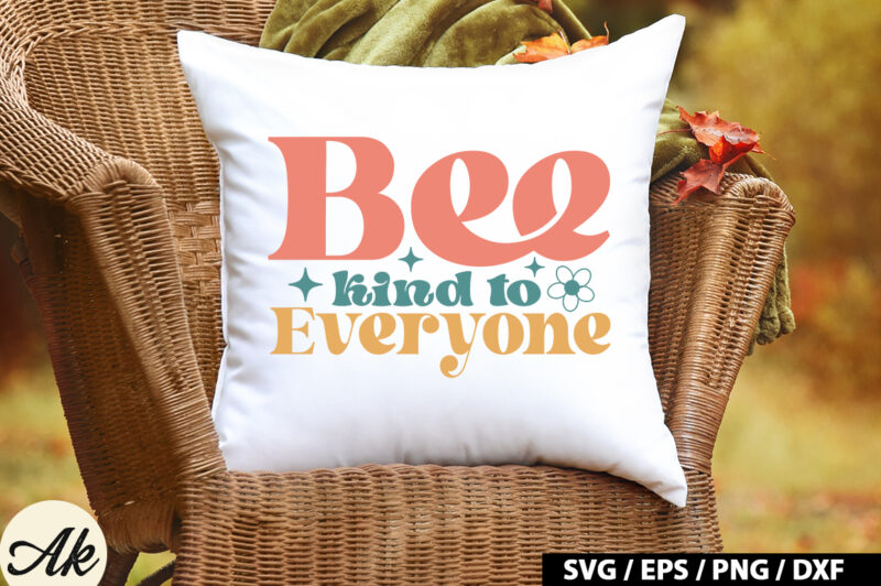 Bee kind to everyone Retro SVG