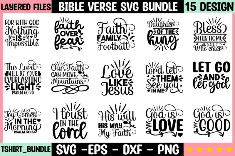 Bible Verse SVG Bundle