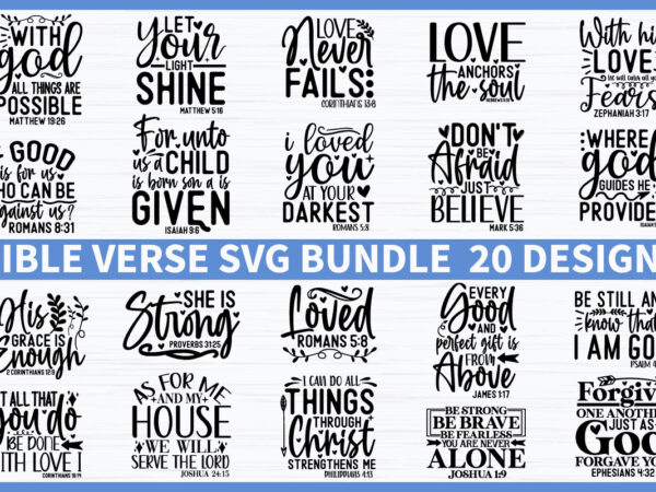 Bible verse svg bundle t shirt template