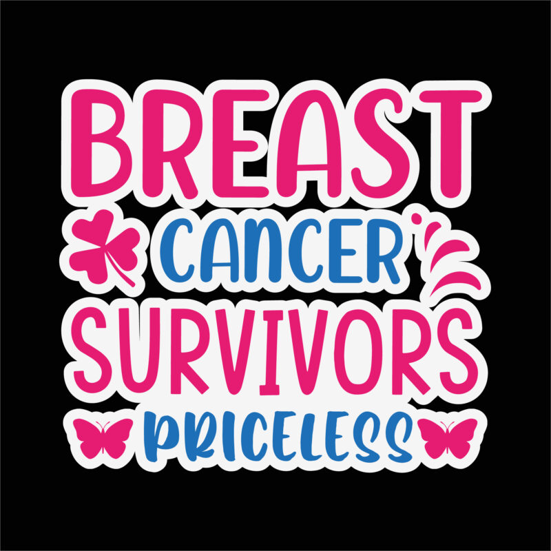 Breast cancer survivors priceless sticker