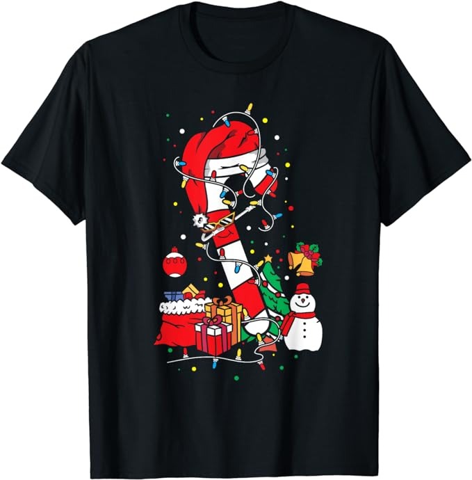 Candy Cane Crew Christmas Matching Costume Xmas Group T-Shirt