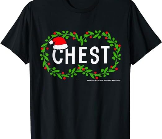 Chest nuts christmas shirt funny matching couple chestnuts t-shirt