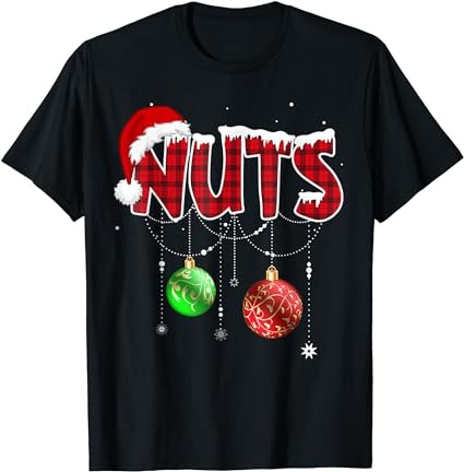 Chest nuts funny matching chestnuts christmas couples nuts t-shirt