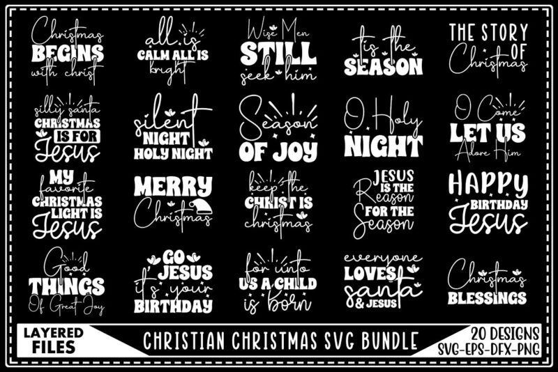 Christian Christmas SVG Bundle