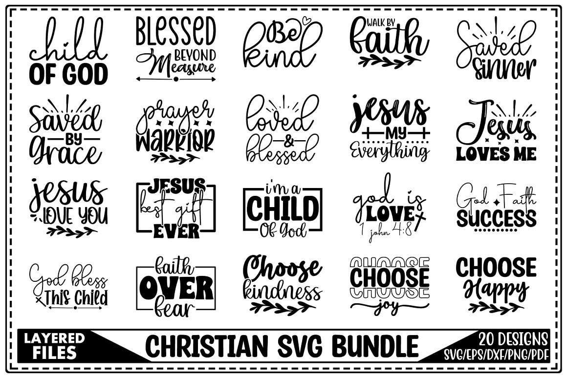 Christian SVG Bundle - Buy t-shirt designs