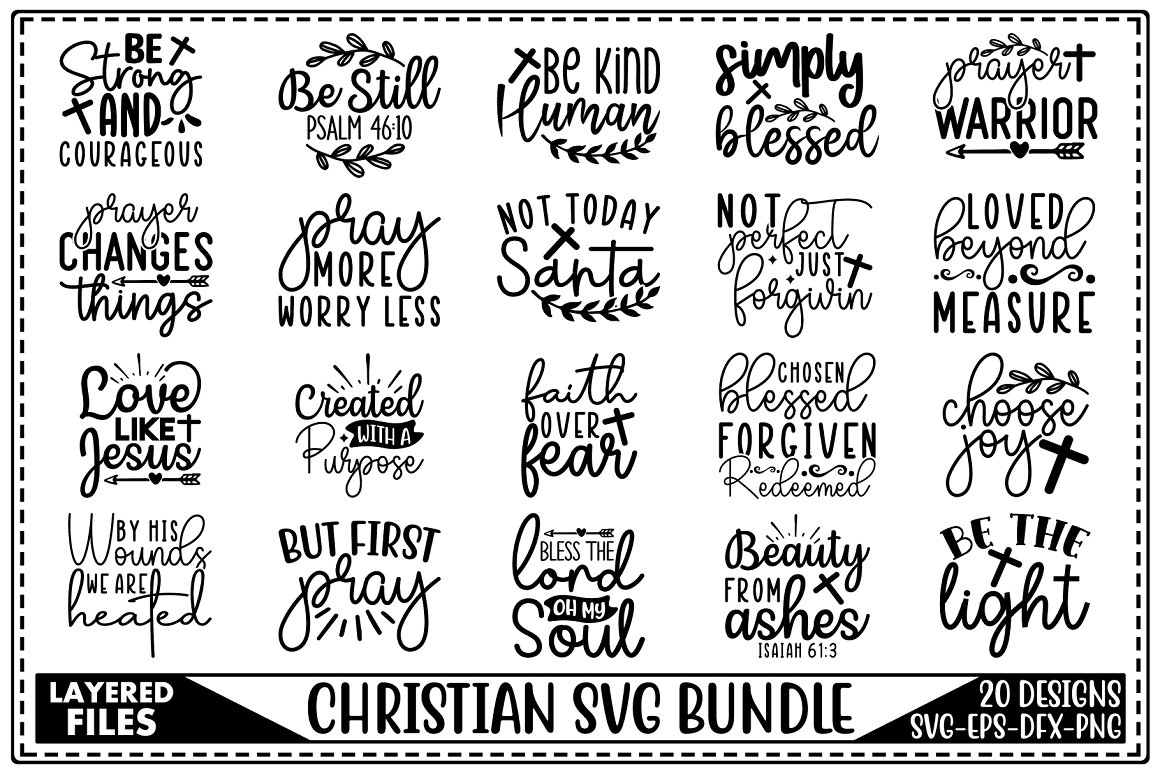 Christian SVG Bundle - Buy t-shirt designs