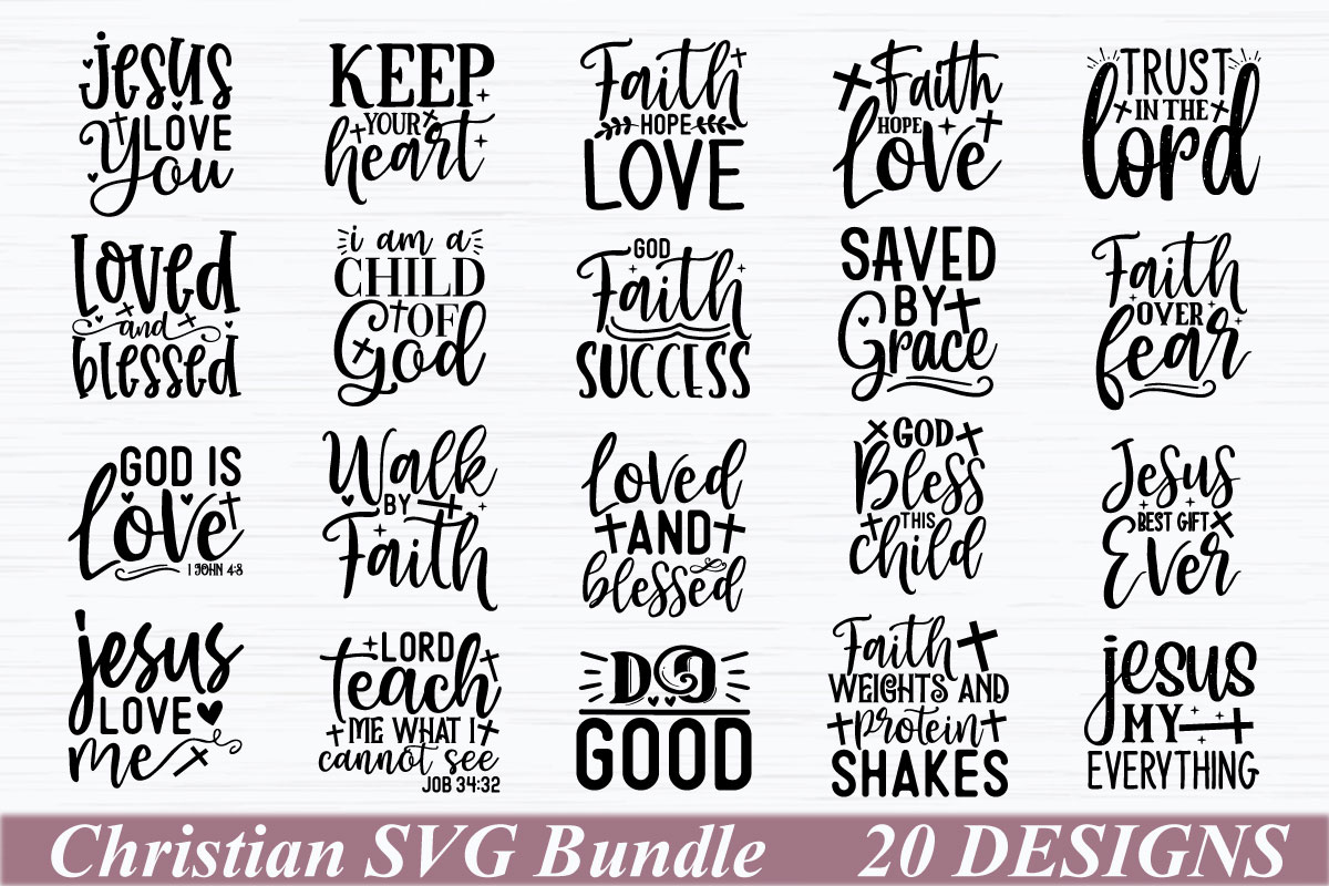 Mini Scripture SVG Bundle