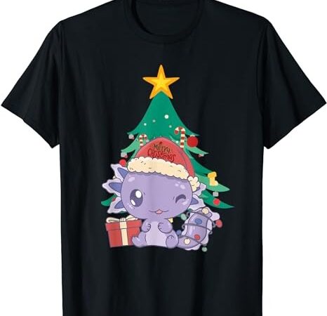 Christmas axolotl shirt funny santa axolotl costume xmas t-shirt