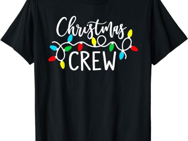 Christmas crew xmas lights pajama happy holiday boy girl t-shirt