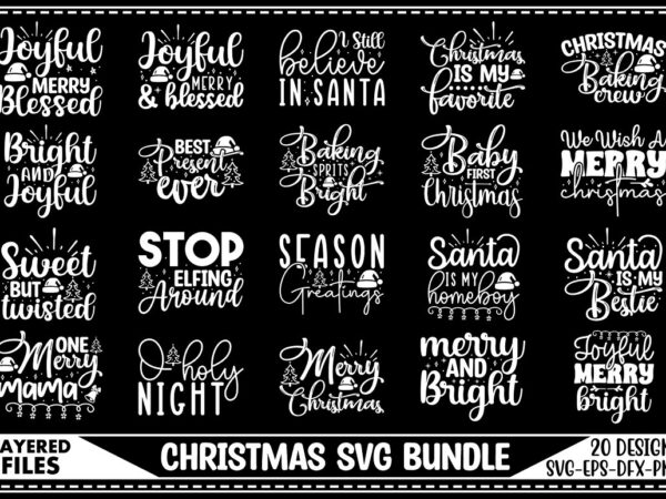 Christmas svg bundle t shirt vector file