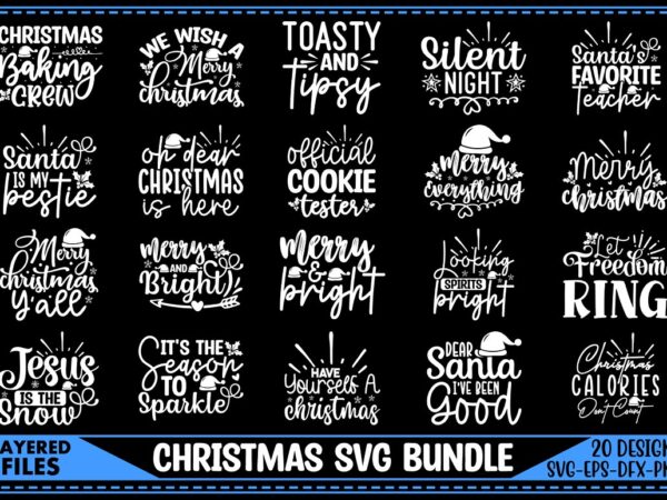 Christmas svg bundle t shirt vector file