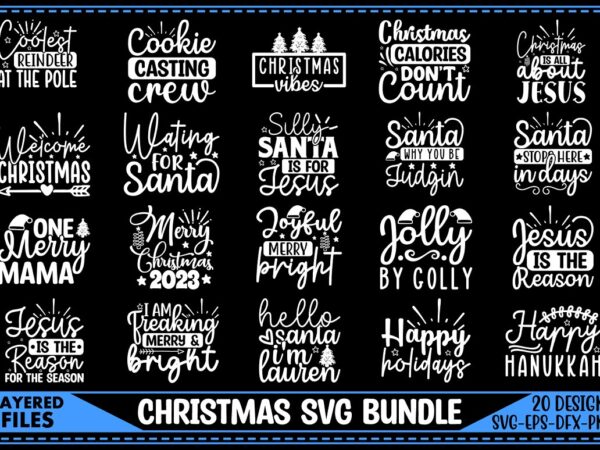 Christmas svg bundle t shirt vector file