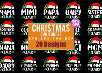 Claus family, Christmas svg, Matching Christmas family, Christmas shirts svg, Matching Family Christmas shirts svg, Christmas Svg bundle,