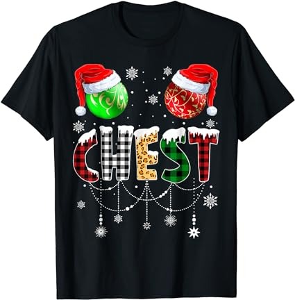 Christmas t shirt matching couple family chestnuts t-shirt