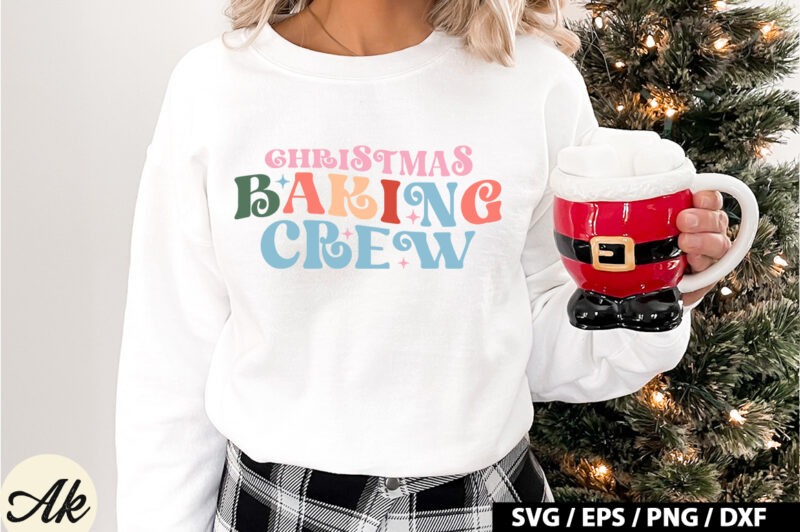 Christmas baking crew Retro SVG