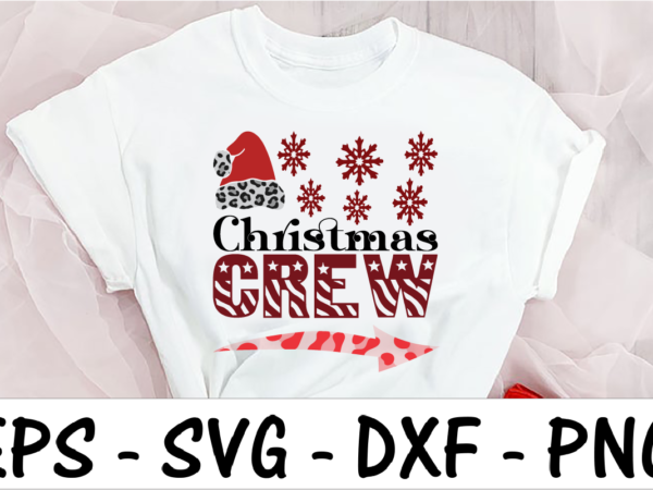 Christmas crew t shirt vector file