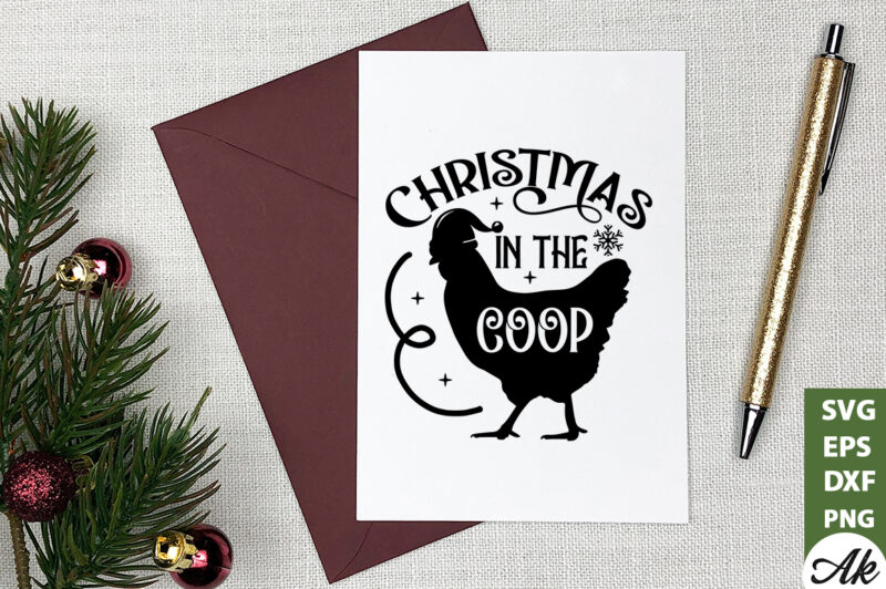 Christmas in the coop SVG