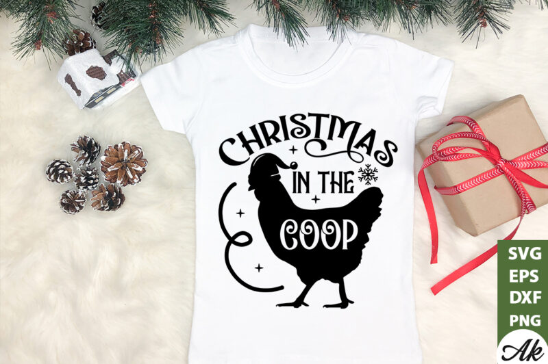 Christmas in the coop SVG