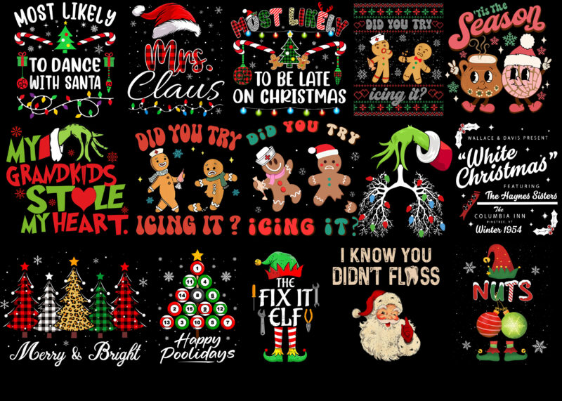 Christmas t-shirt bundle ,20 designs on sell designs, big sell designs,christmas vector t-shirt design ,