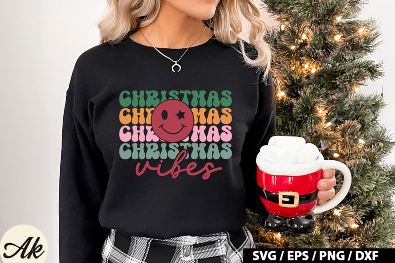 Christmas vibes Retro SVG