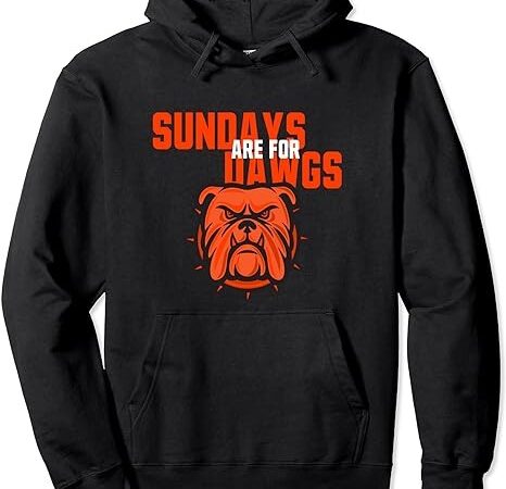 Cleveland sundays for dawgs pullover hoodie t shirt vector file