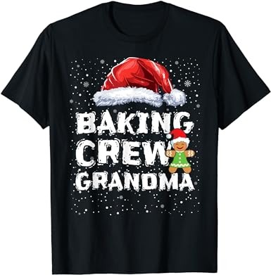 Cookie baking crew shirt grandma matching christmas t-shirt png file