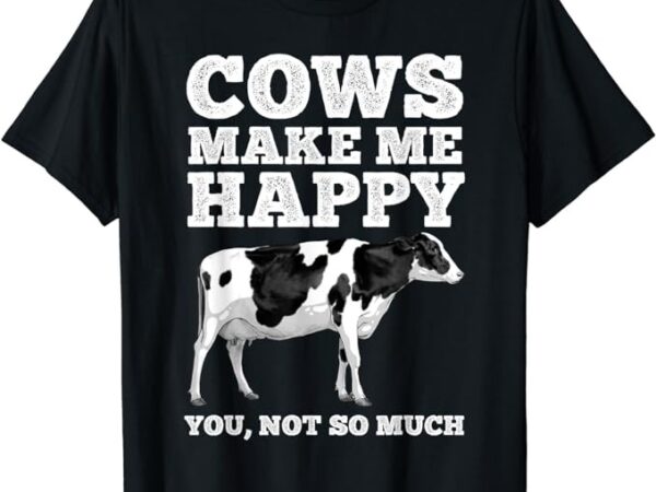 Cool cow art for men women cow farmer dairy cows farm animal t-shirt