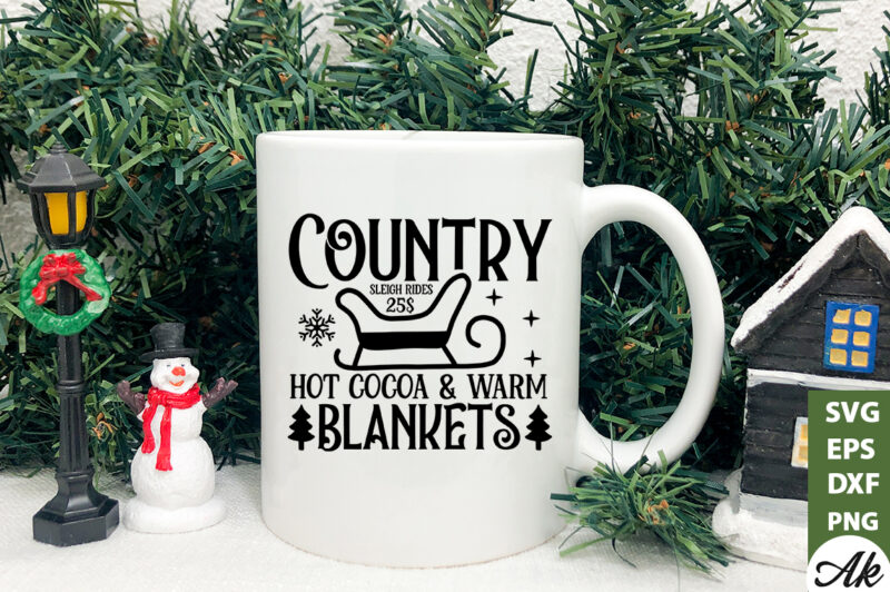 Country sleigh rides SVG