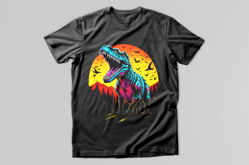 Dinosaur t shirt design