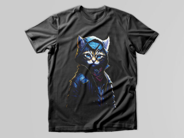 Cat t-shirt design