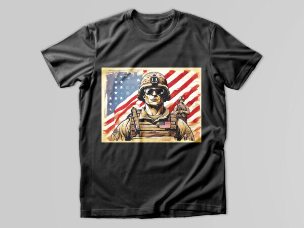 Soldier t -shirt design