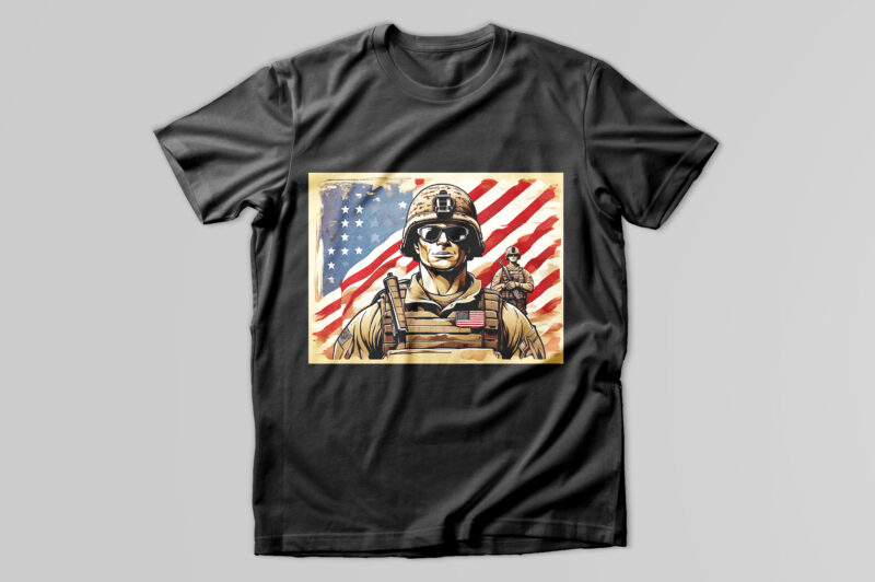 Soldier t -shirt design