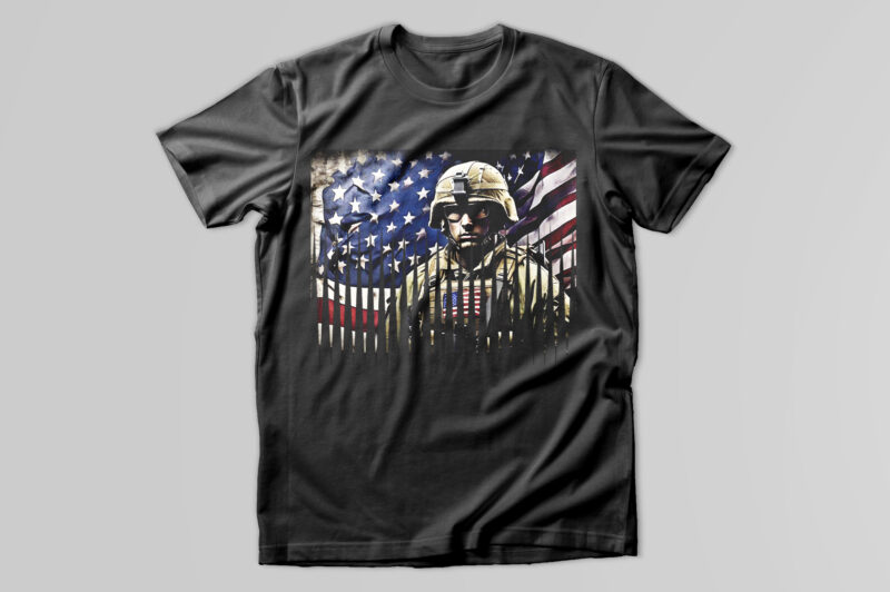 Soldier t -shirt design