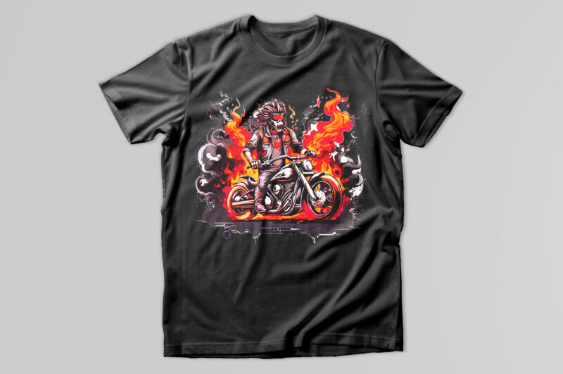 Motorcycle t-shirt design