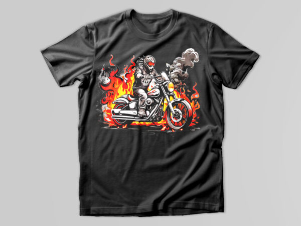 Motorcycle t-shirt design