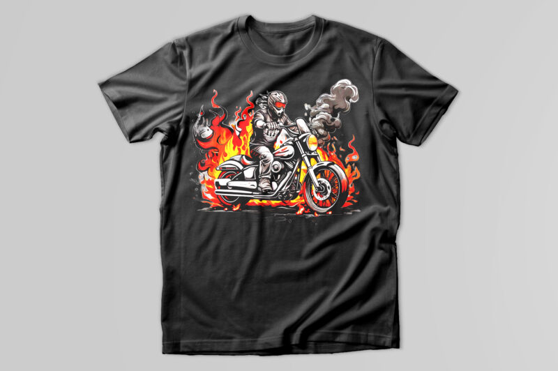 Motorcycle t-shirt design