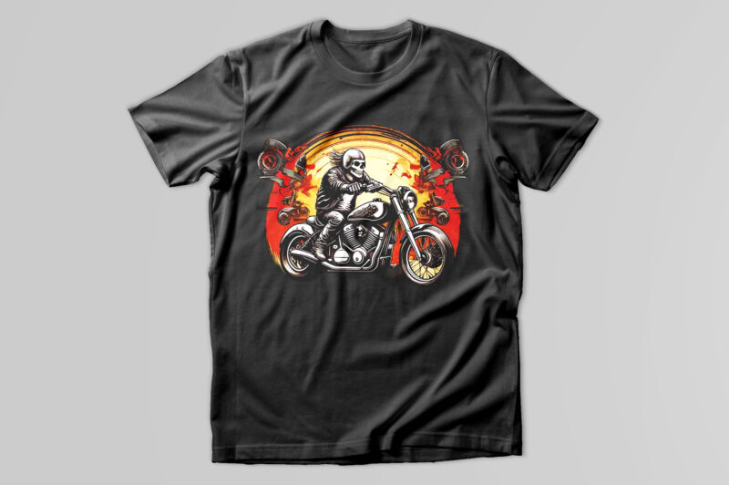 Motorcycle t-shirt design