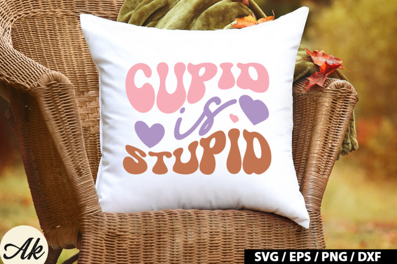 Cupid is stupid Retro SVG