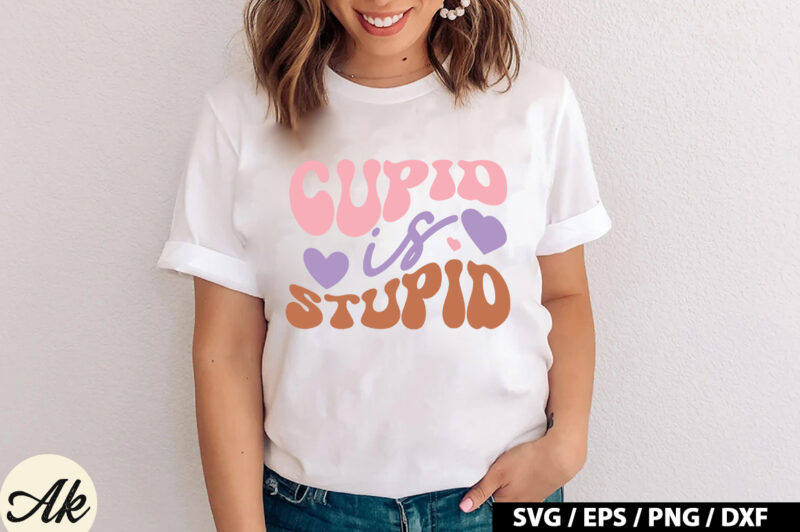 Cupid is stupid Retro SVG