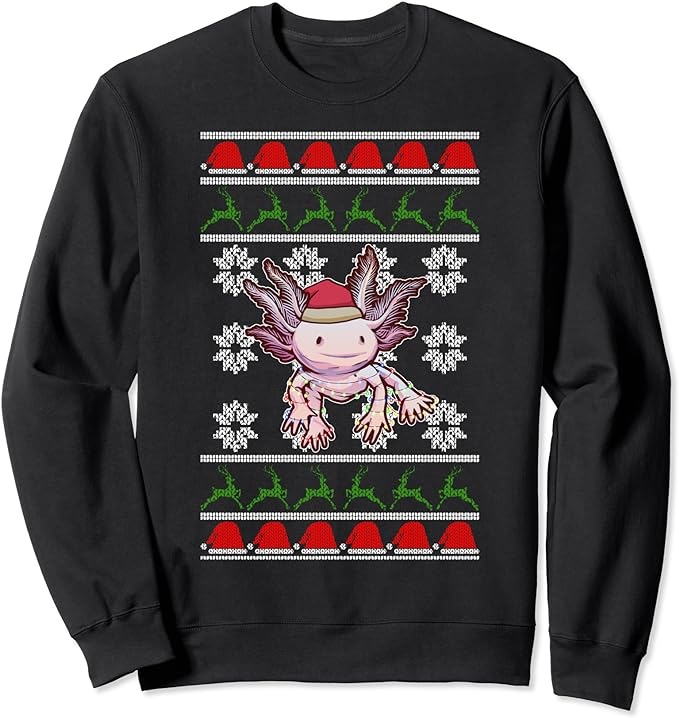 15 Christmas Axolotl Shirt Designs Bundle For Commercial Use Part 2, Christmas Axolotl T-shirt, Christmas Axolotl png file, Christmas Axolot