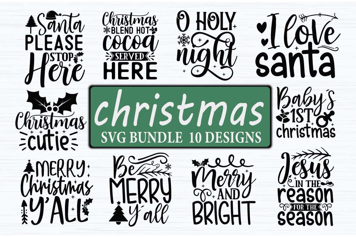 Cute Christmas SVG Bundle - Buy t-shirt designs
