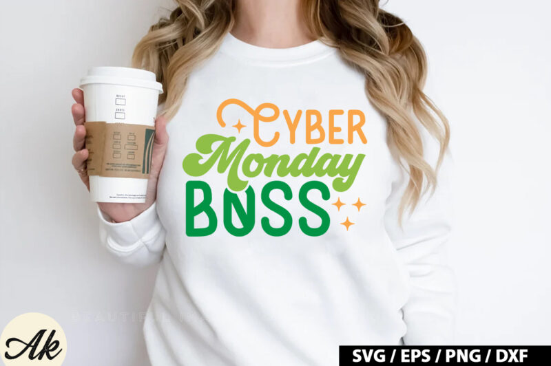 Cyber monday boss Retro SVG