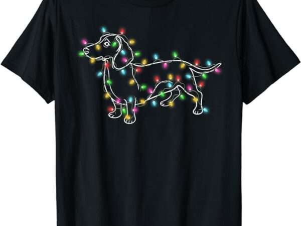 Dachshund dogs tree christmas sweater xmas gifts for pet dog t-shirt