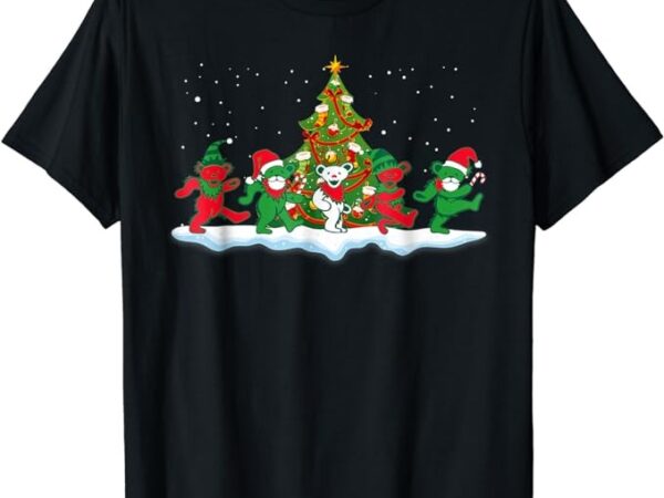 Dancing bears shirt santa elf bear xmas gift tee christmas t-shirt