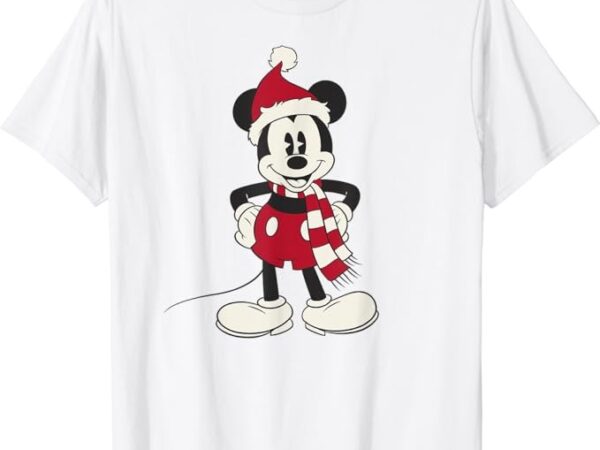 Disney mickey & friends christmas mickey mouse portrait t-shirt