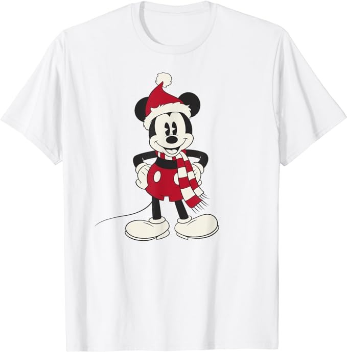 Disney Mickey & Friends Christmas Mickey Mouse Portrait T-Shirt