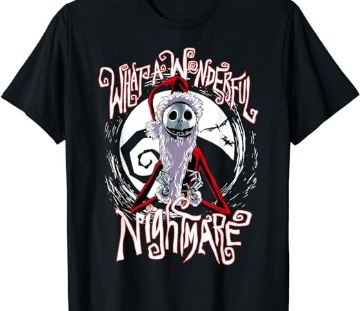 Disney the nightmare before christmas jack santa claus t-shirt